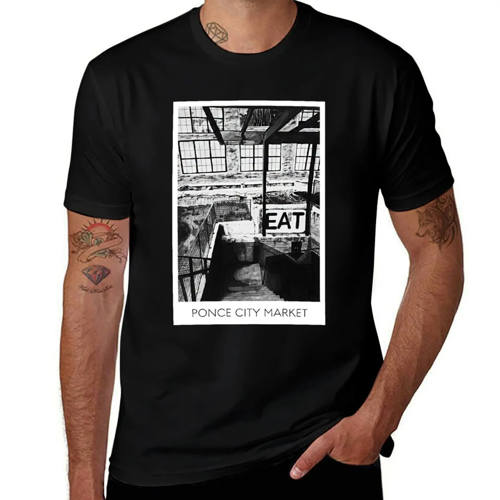 Ponce City Market T-Shirt Large Size Breathable Tee T-Shirt