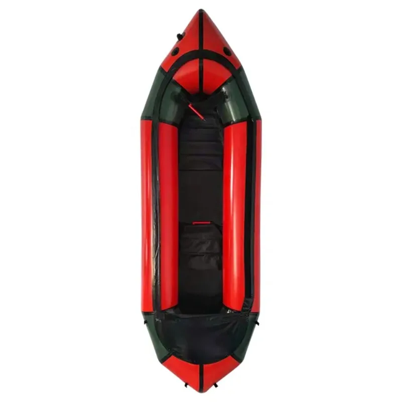 

TPU Ultralight High Quality Single Person Hunting Fishing Packraft Drifting Ultralight Frontier Packraft for Lakes and Rivers