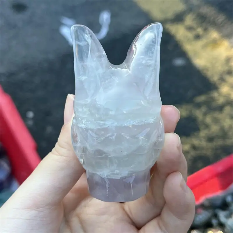 

Натуральный макарон, флюорит, летучая мышь, череп, резьба, драгоценный камень, Рейки, Исцеление, подарок, ремесла, фэн-шуй, украшение дома, каменные статуи, 1 шт.