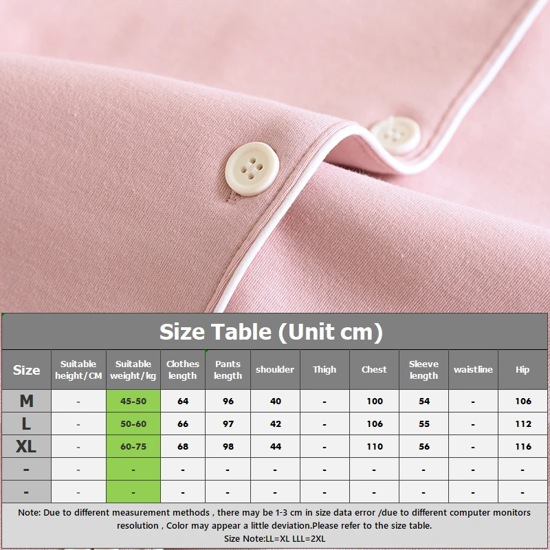 أطقم بيجامات دافئة مصقولة من القطن المحبوك 100% ملابس نوم نسائية ربيعية غير رسمية بأكمام طويلة بيجامات بسيطة بلون نقي