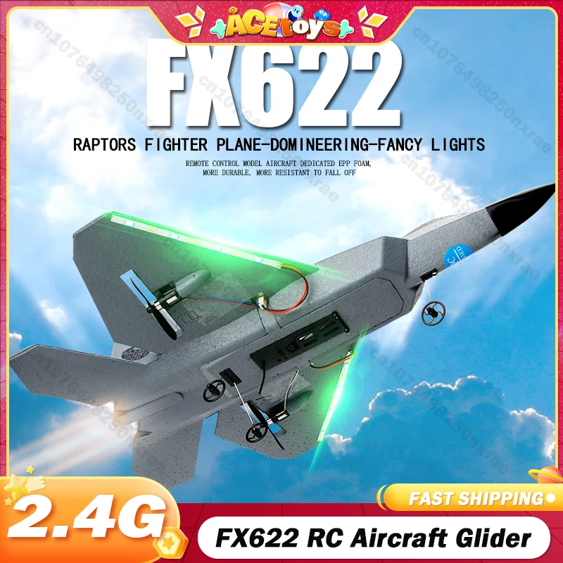 

FX622 RC Aircraft Glider Fighter with Light Fixed-Wing Foam Simulation Radio Control Plane Children Birthday Gifts Xmas Gifts