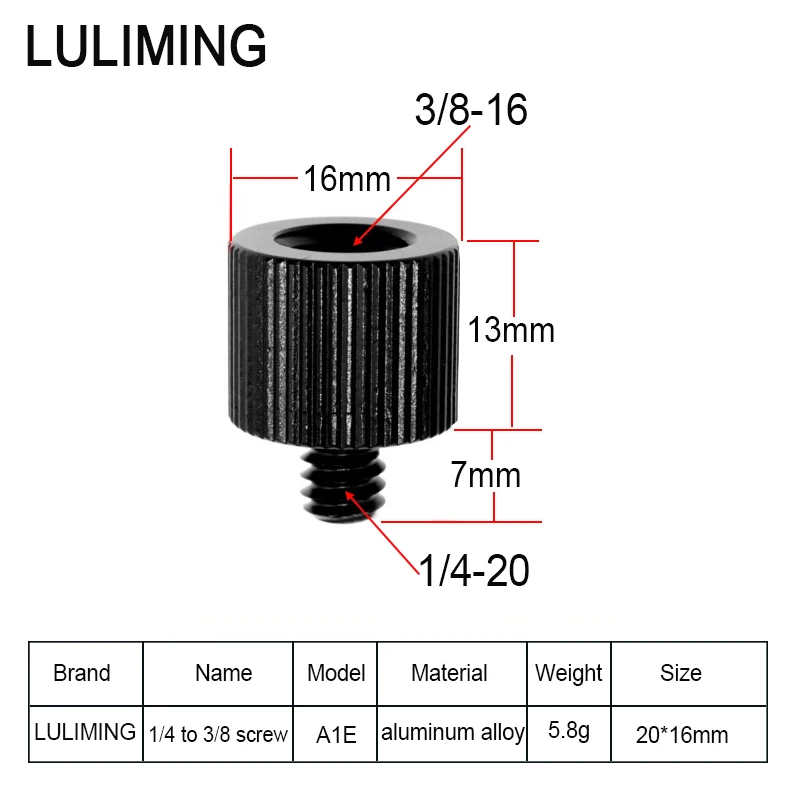 1/4 to 3/8 5/8-27 Conversion Screw Microphone Bracket 3/8 to 5/8-27 Screw Photography Accessory for DSLR Camera Microphone