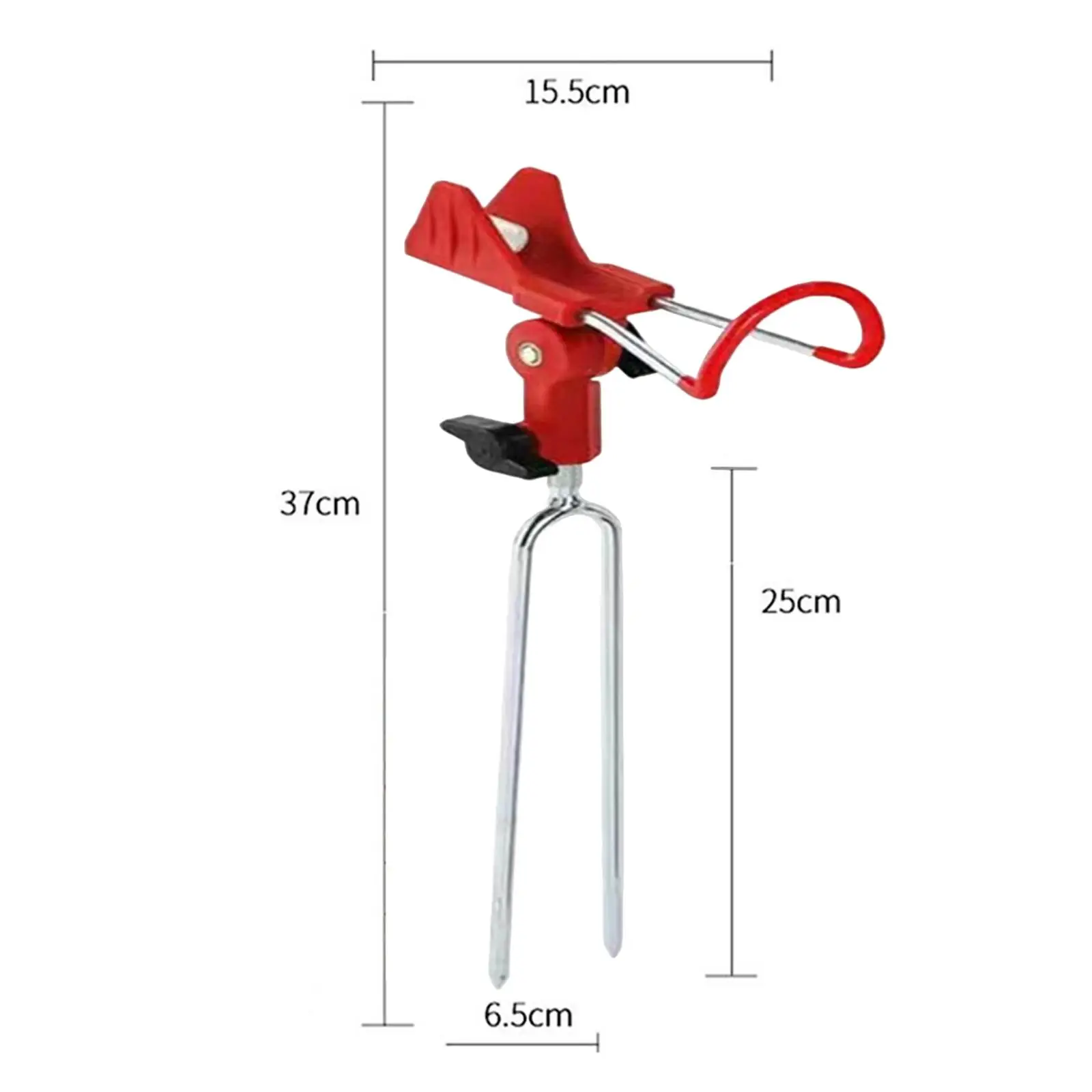 2x Support de canne à pêche Portable Support de canne à pêche Support extérieur réglable