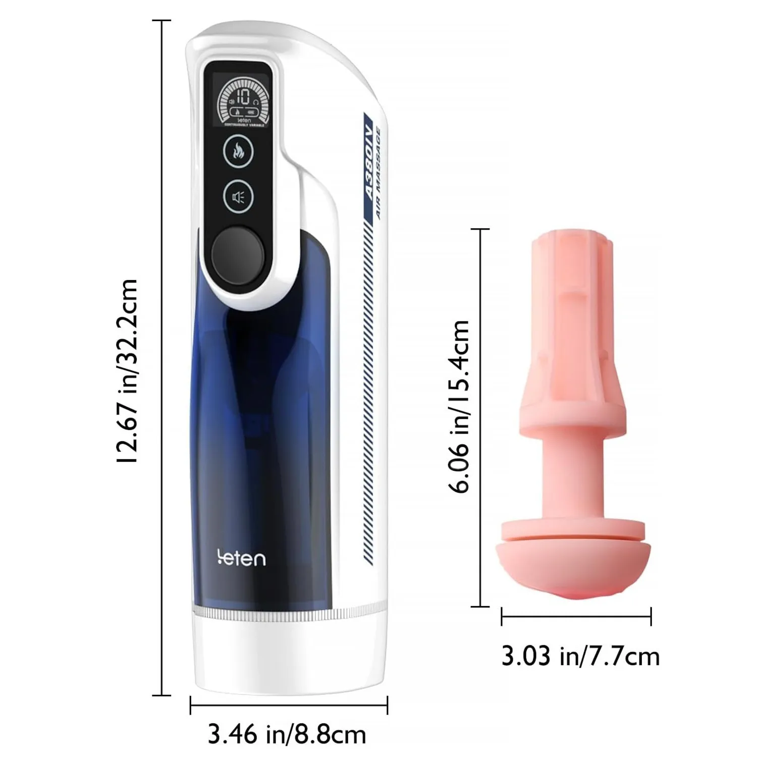 Leten A380 IV Piston Telescopic Automatic Male Masturbation Cup Smart Heating Realistic Vagainl Sleeve Sex Machine Easy to Use