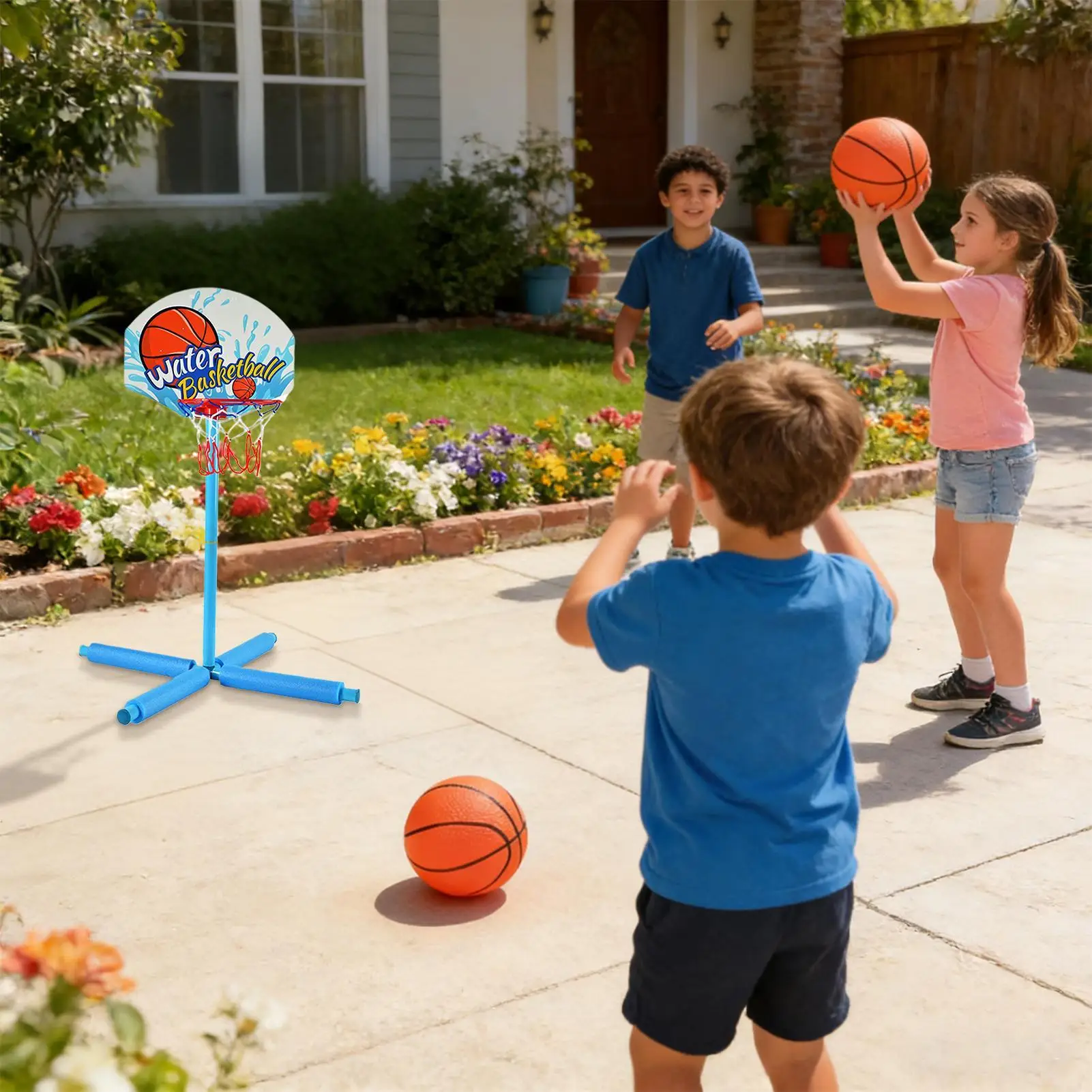 

Pool Basketball Hoop Floating Summer Water Play Game Floating Pool Toys For Sports Backyard Indoor Outdoor Poolside Party Family