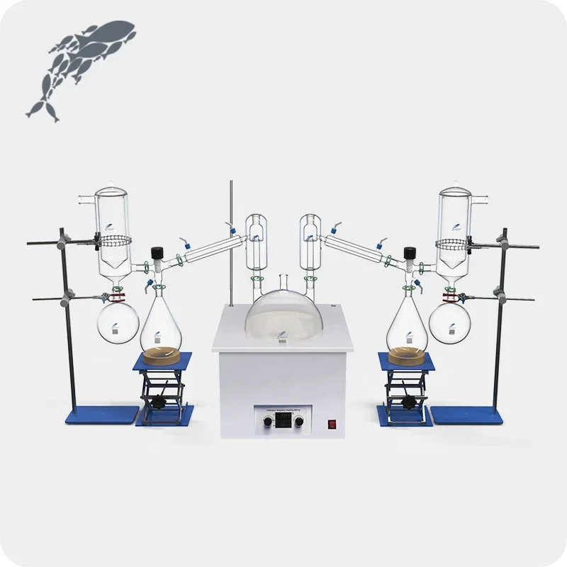 AKMLAB Laboratory Glassware Vacuum Glass Short Path Distillation System