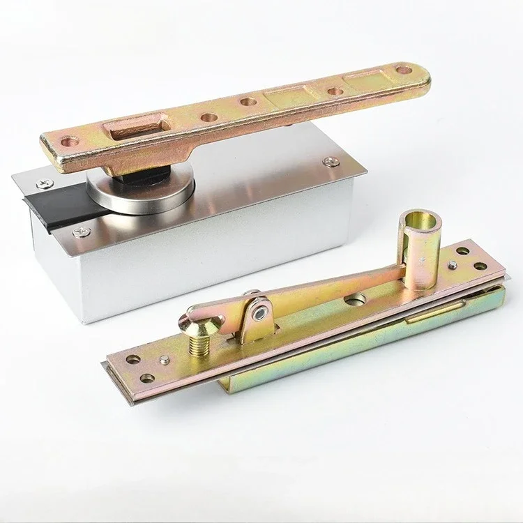 High Quality 1Set Heavy Duty Door Pivot Hinges 360 Degree Rotary Floor Spring Door Hinges Install Up and Down Load-bearing 400KG