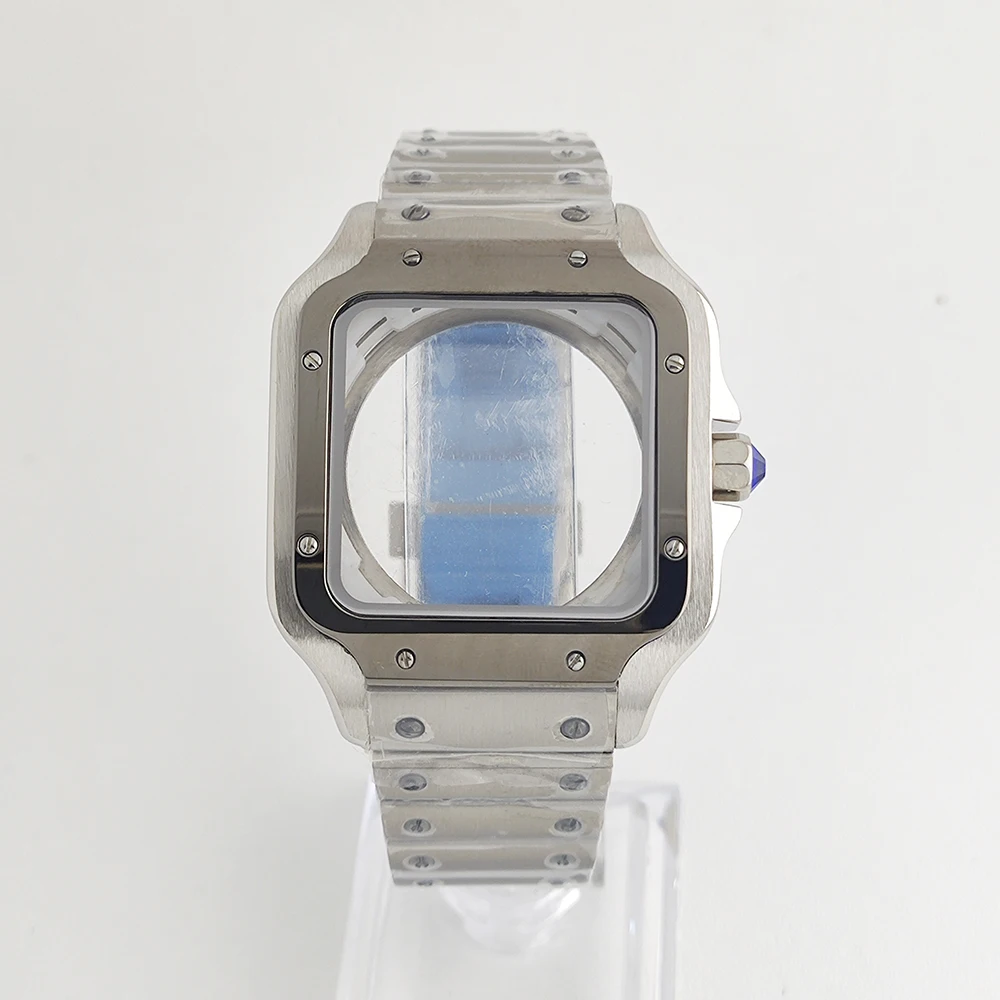38mm NH35/NH36 Horlogekast Vierkant 316L Roestvrij Staal Waterdicht Geschikt Voor NH35/NH36 Case Seiko Mod accessoires