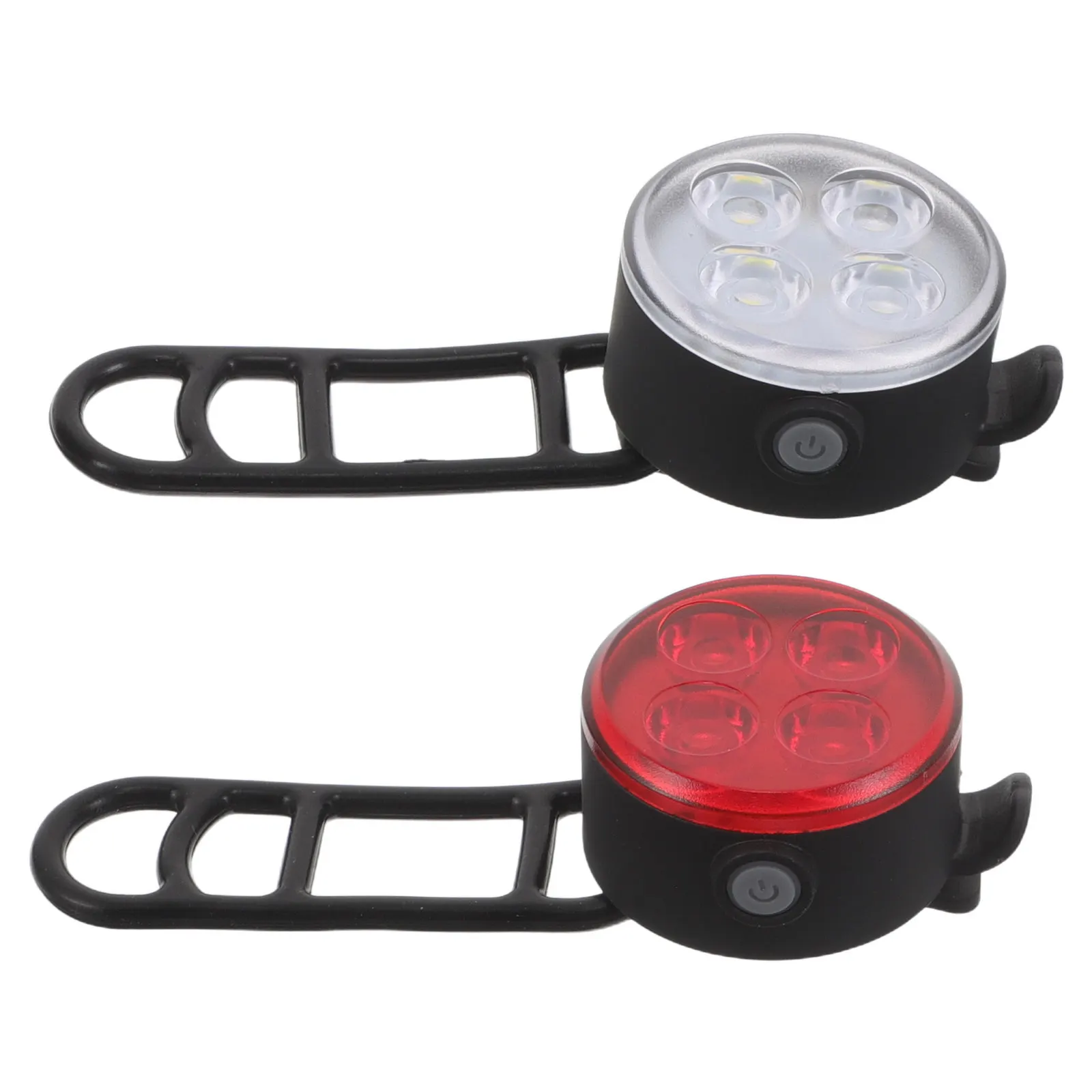 

1 Pair Rechargeable Bicycle Light Waterproof Led Front Rear Bike Lights For Night Riding Cycling Safety Reflector Mountain Road