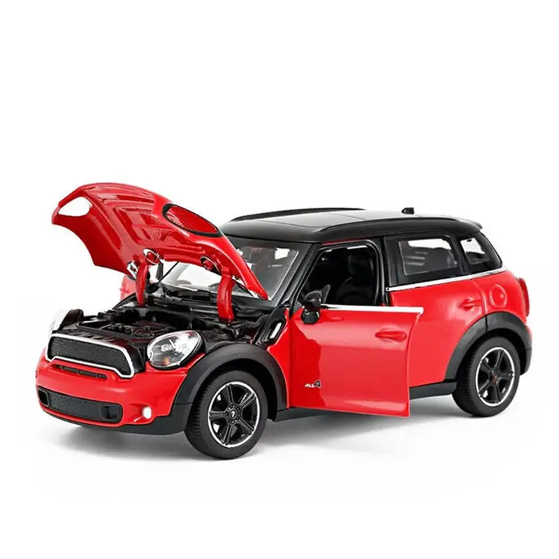 1/24 نموذج سيارة صغير كونتري مان كوبرز مصنوع من خليط معدني محاكاة دييكاست نموذج سيارة معدني مجموعة مقياس مصغر لعبة أطفال هدية