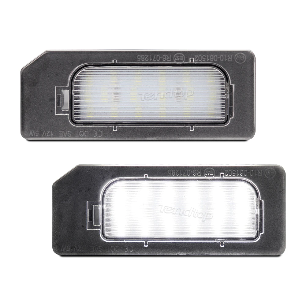 2pcs White Canbus LED Car Rear Number Plate Lamps License Plate Lights For Mistubishi ASX Outlander Sport RVR PHEV 2011-2020