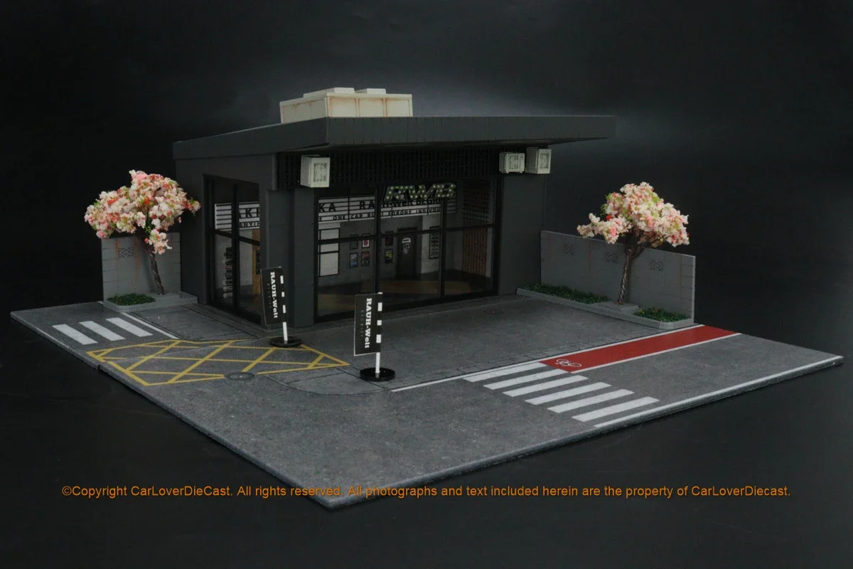 MagicCity 1:64 RWB Museum w/Parking Lots Diorama