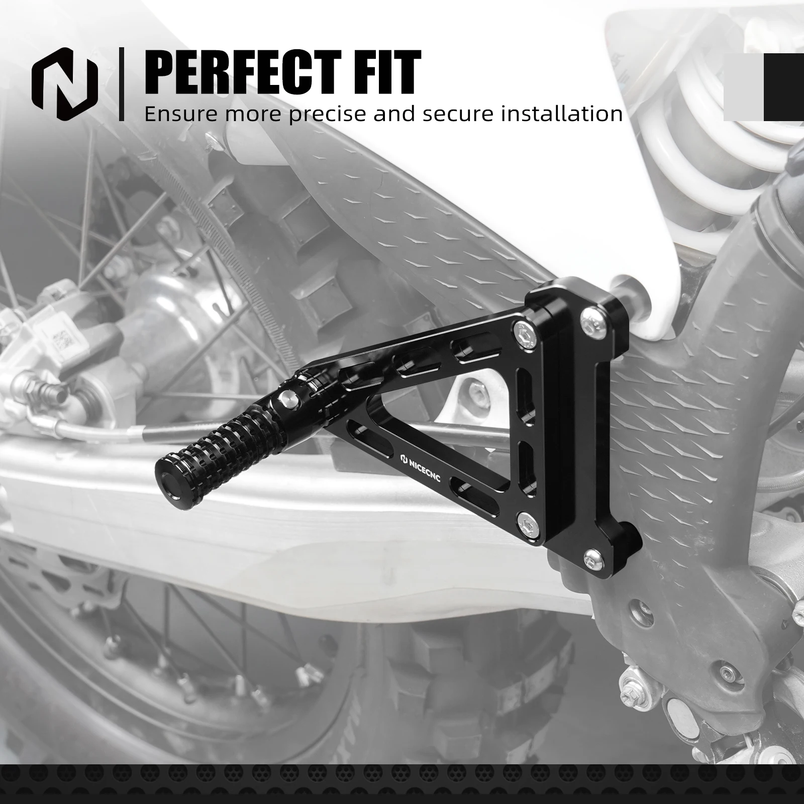 NICECNC Für KTM EXC 300 2024 2025 2026 Beifahrer-Fußrastenhalterung Set Für KTM EXC-F 350 SX 125 SXF 450 XCW XCF-W XW-F – Detail 8