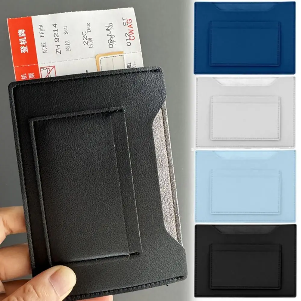 Portable Multicolor Passport Cover Multi-slots Waterproof Card Holder Large Capacity PU Passport Bag Unisex