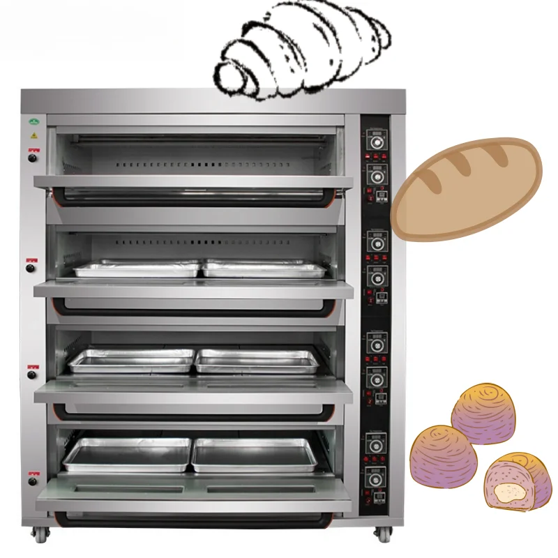 

-%eEfficient Gas Deck Oven High Capacity Pizza Baking Oven Industrial Kitchen Baking Equipment Durable h