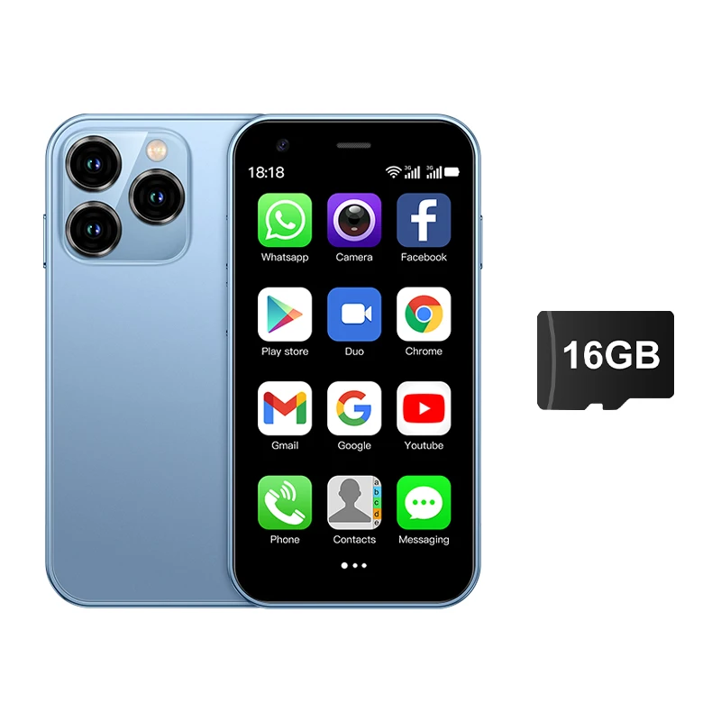 SERVO 15SE Mini Smartphone 3G WCDMA Android Systeem WiFi Hotspot Play Store 3.0 "Display Kleine Palm Smartphones Dual SIM Standby
