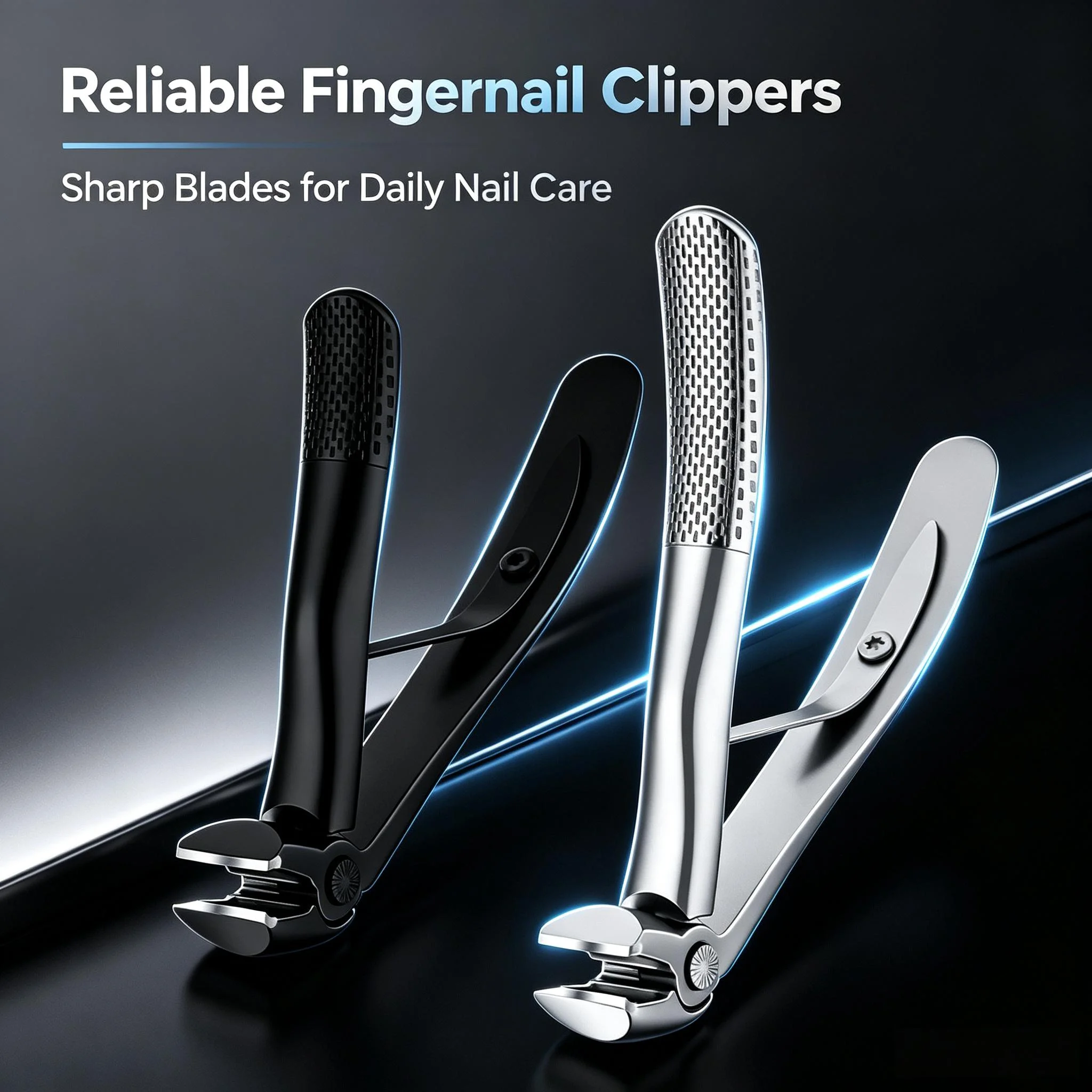 New Bend Anti Splash Nail Clipper Stainless Steel Nail Clipper Large Opening High-quality Nail Clipper Essential Tool for Home