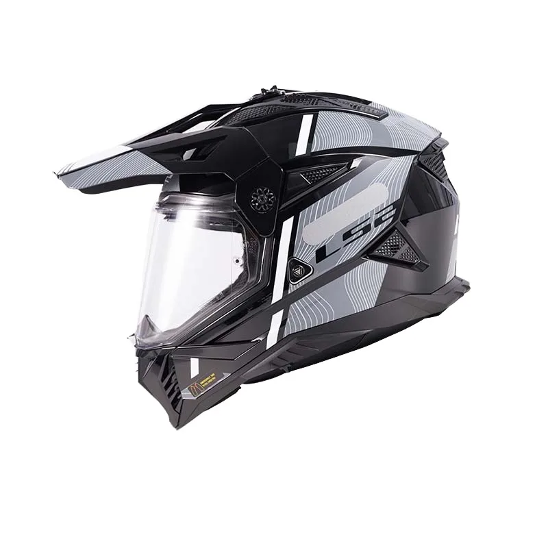 Airo 2025 New LS2 Mx702 Rally Dual-Lens Motorcycle Helmet KPA  Off Road Downhill  Four Seasons Light Weight Helmets Motocross