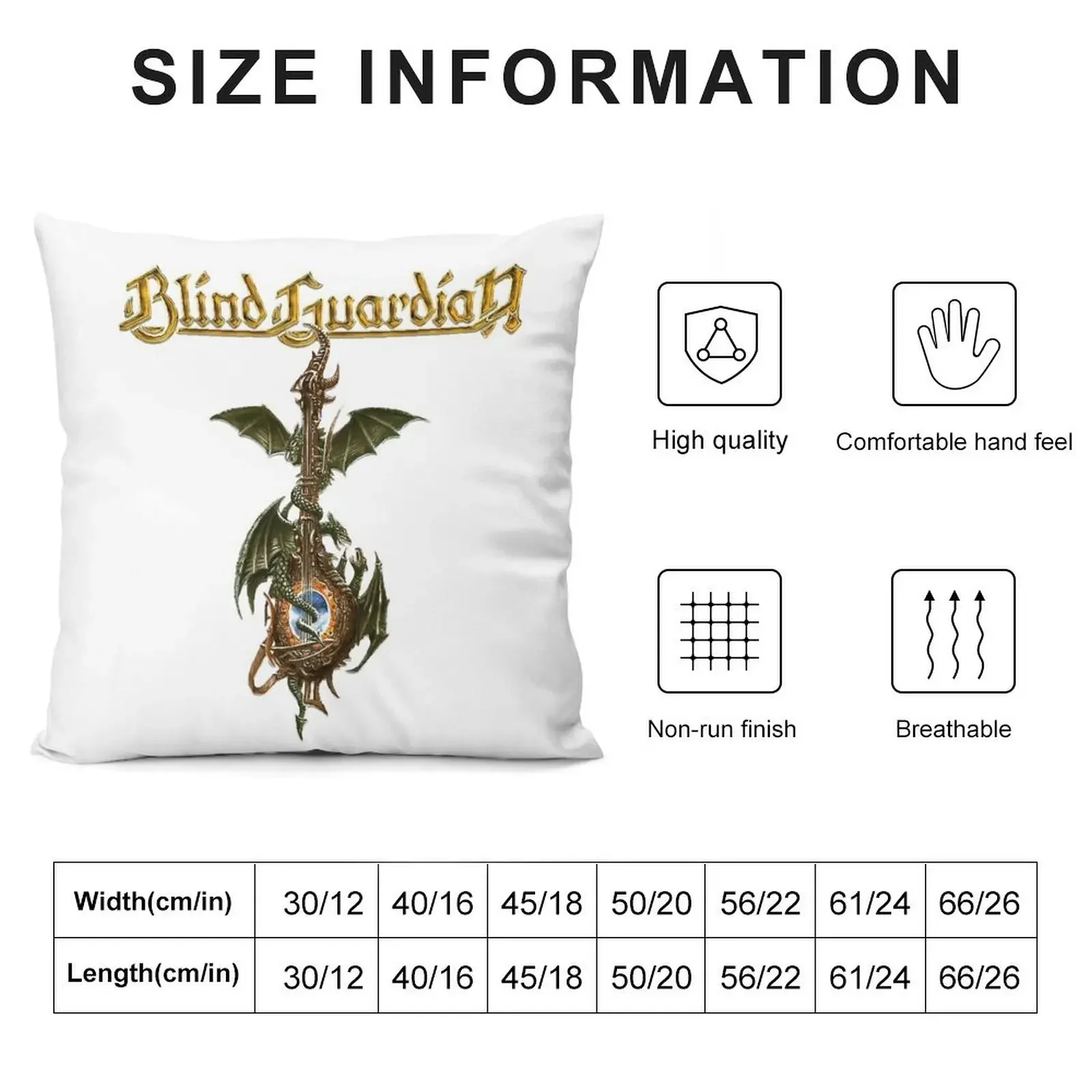 blind guardian Tri-blend Throw Pillow Couch Cushions Pillowcase Ornamental Pillow pillow