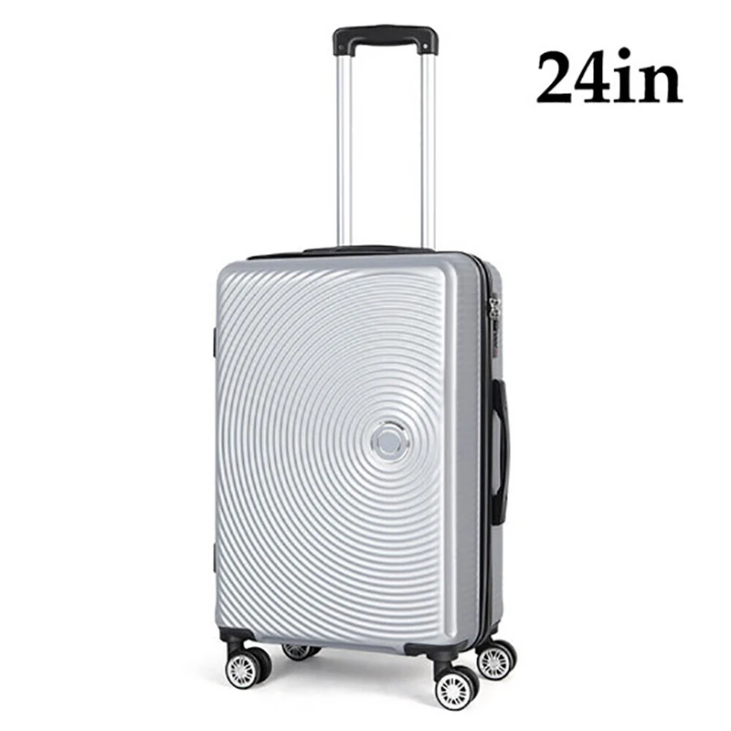 Wide-pull-rod Suitcase Silver Female Large-capacity Suitcase Universal Wheel 20/24 Inch Male Password Box Set Maleta Para Viaje