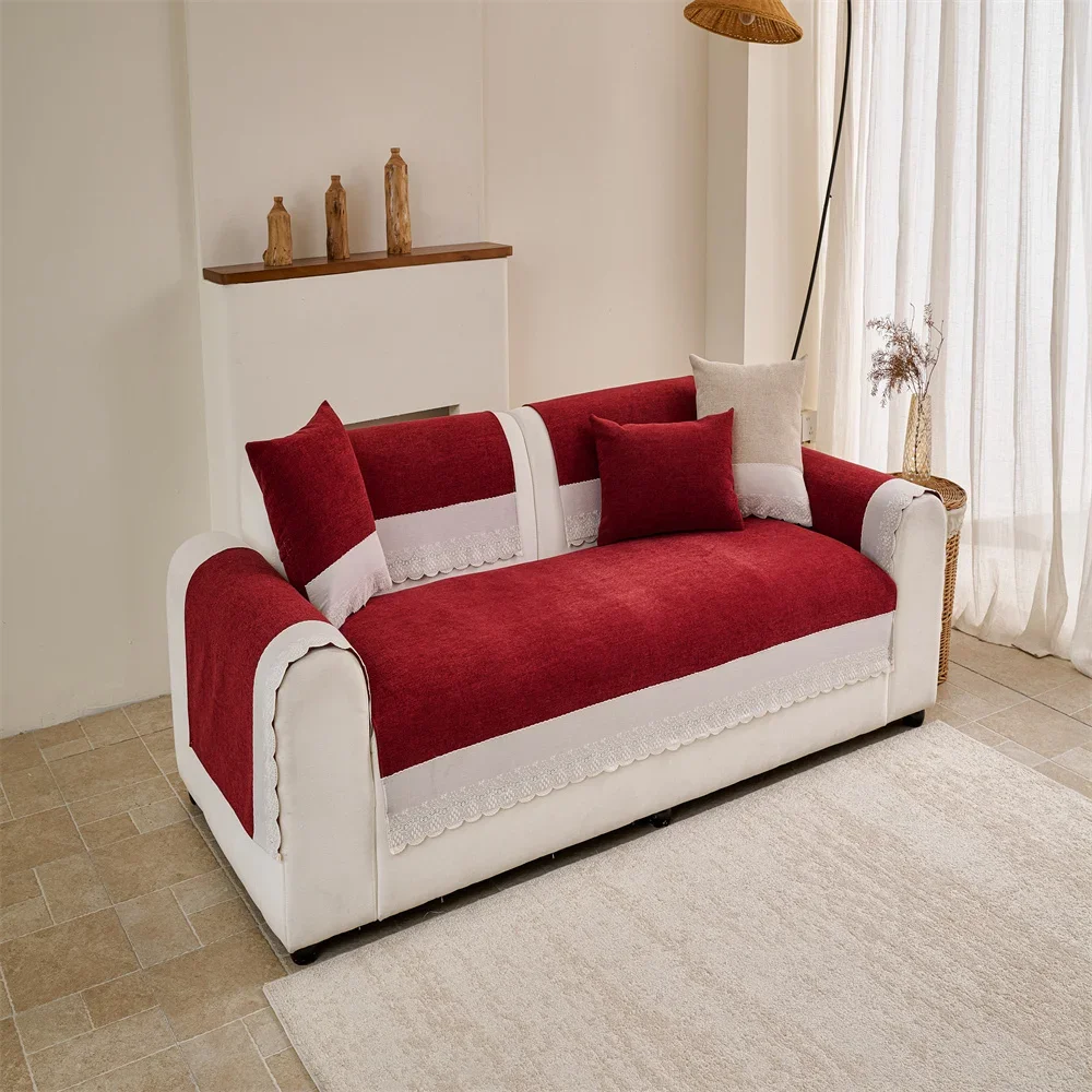 Sofa Cushion New Style Imitation Cotton and Linen All-season Anti-slip Cross-border Sofa Cover Full-cover Sofa Scarf