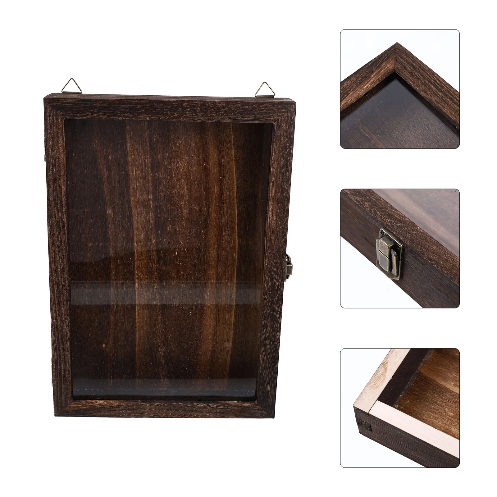 Vintage 32x23x4 Insect Specimen Dustproof Specimen Case Display Box Retro Wooden Case Butterfly Storage Dustproof Wall Mountable