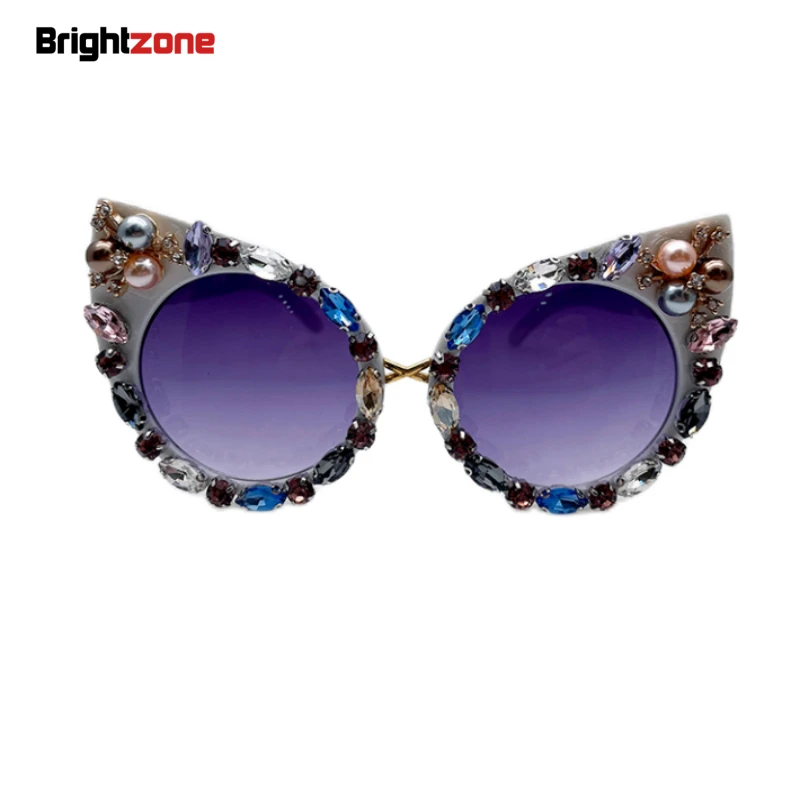 

Diamond Sunglasses Women Rhinestone CatEye Sunglasses Oversized Luxury Brand Eyewear Retro Glasses Vintage UV400 2023