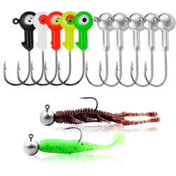 5 stks Crank Jig Hoofd Haak 1g 1.8g 3.5g 5g 7g Vishaak Lood Hoofd Jig Lokken Harde Aas Zachte Worm Jig Haak Voor Zachte Worm Vissen