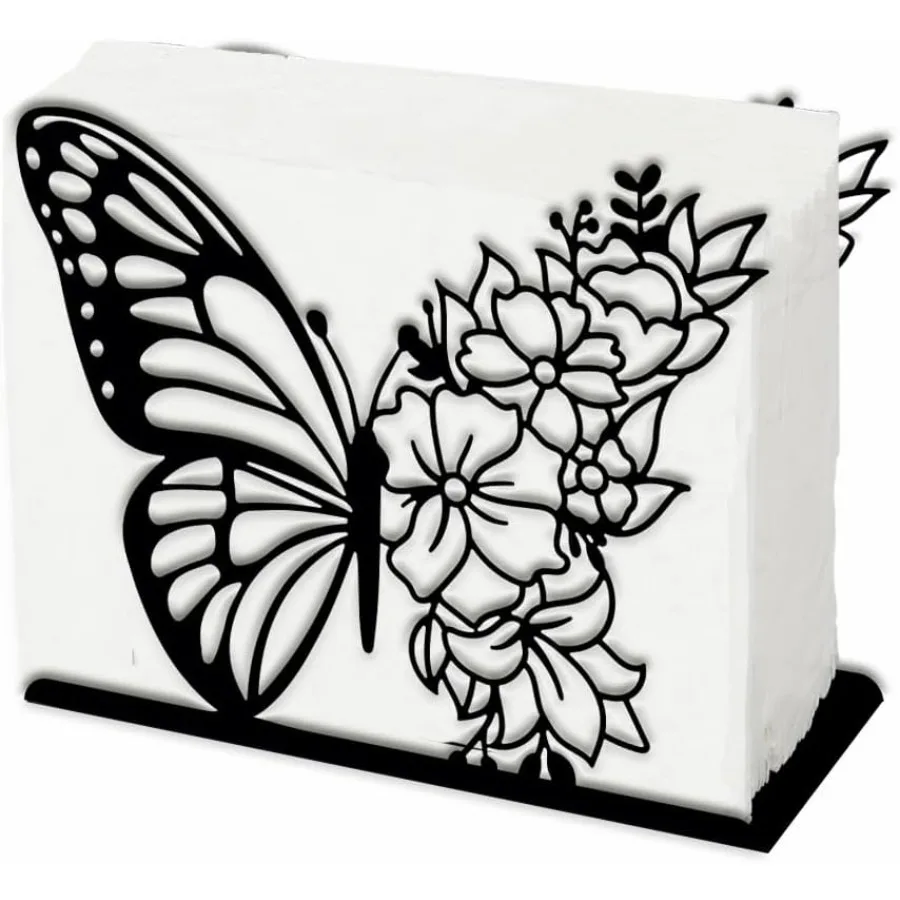 

Держатель для тыквы с цветами-бабочками для столов Servilletero в форме бабочки, железный органайзер для салфеток, бумажная подставка для коктейлей для кухни Se