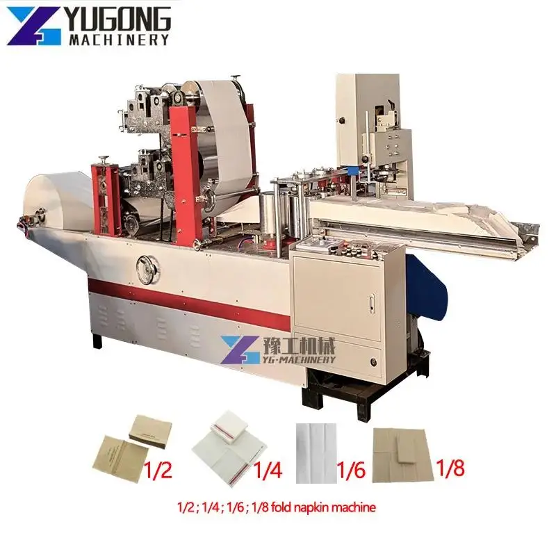 Volautomatische Embossing Opvouwbare Servet Tissuepapier Making Machine Papieren Servet Machine Handdoek Interfold Machine