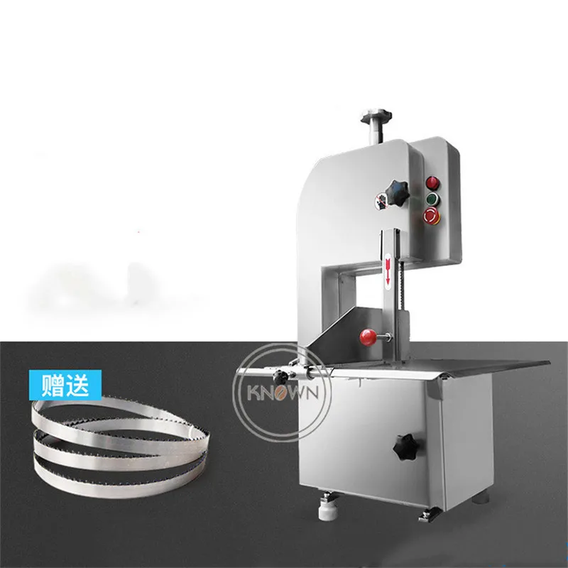 Electric Meat Bone Saw Machine Frozen Meat Cutter Chicken Cutting Machine Stainless Steel Automatic  Kebab Meat Slicer