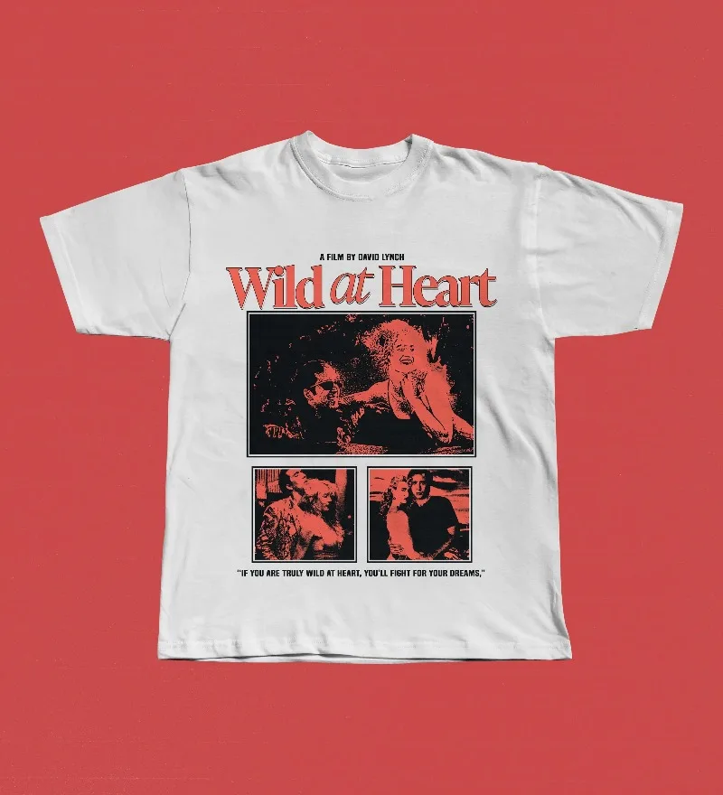 Autumn New Base Shirt Wild at Heart T-Shirt - David Lynch Cult Film Tee Unisex Cotton T-shirt