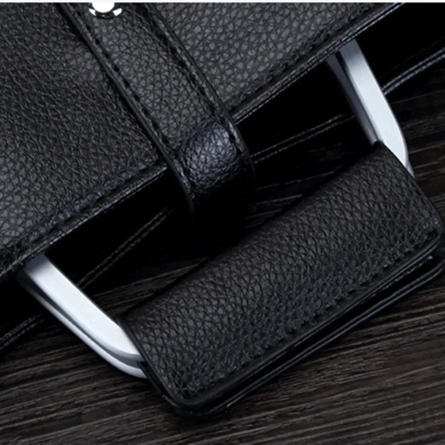 KUNDUI Men PU Leather handbag High Quality Leisure Handbags Luxury Designer Laptop Tote Bags Business Shoulder Messenger Bag