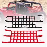 1x red de techo de coche hamaca de malla de carga red de techo resistente para TJ YJ JK JKU JL JLU JT 1987-2024 para Suzuki Jimny JB74 19-23