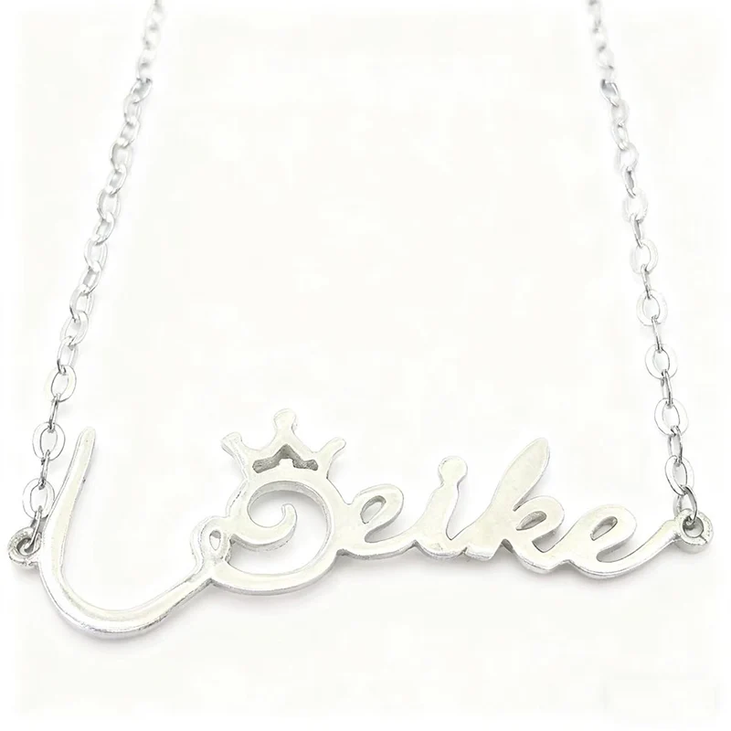 

S925 Silver Chic Custom Letter Pendant Necklace for Christmas Gift Girlfriend Wife Best Friend Daily Party Women Jewelry