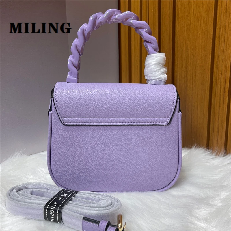 Mini Metallic Top-handle Bag Vintage Adjust Shoulder Bag Fashion Crossbody Bag Women Handbag With Cover Totes Purse High Quality