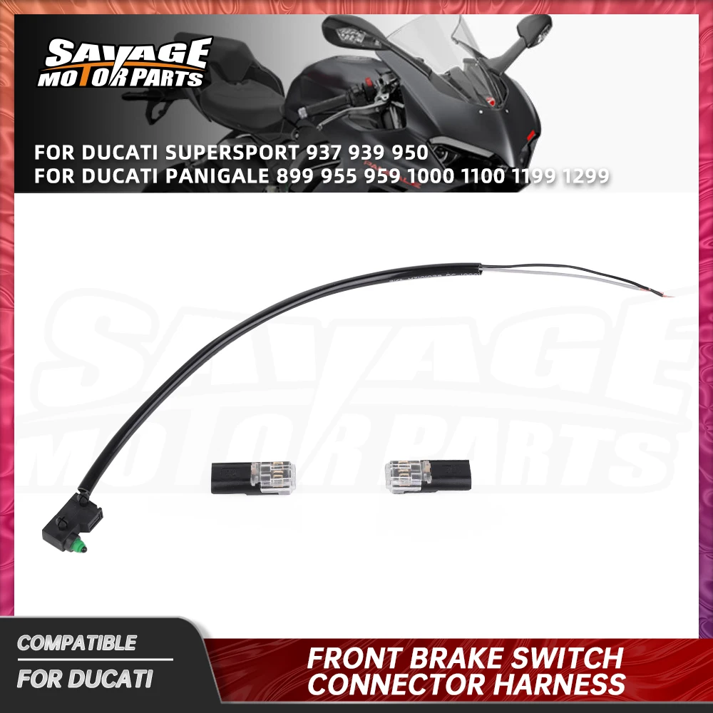 

For Ducati Panigale V2 V4 955 1000 1100 Front Brake Switch Connector Harness 899 959 1199 1299 Supersport 937 939 950 /S 2012+