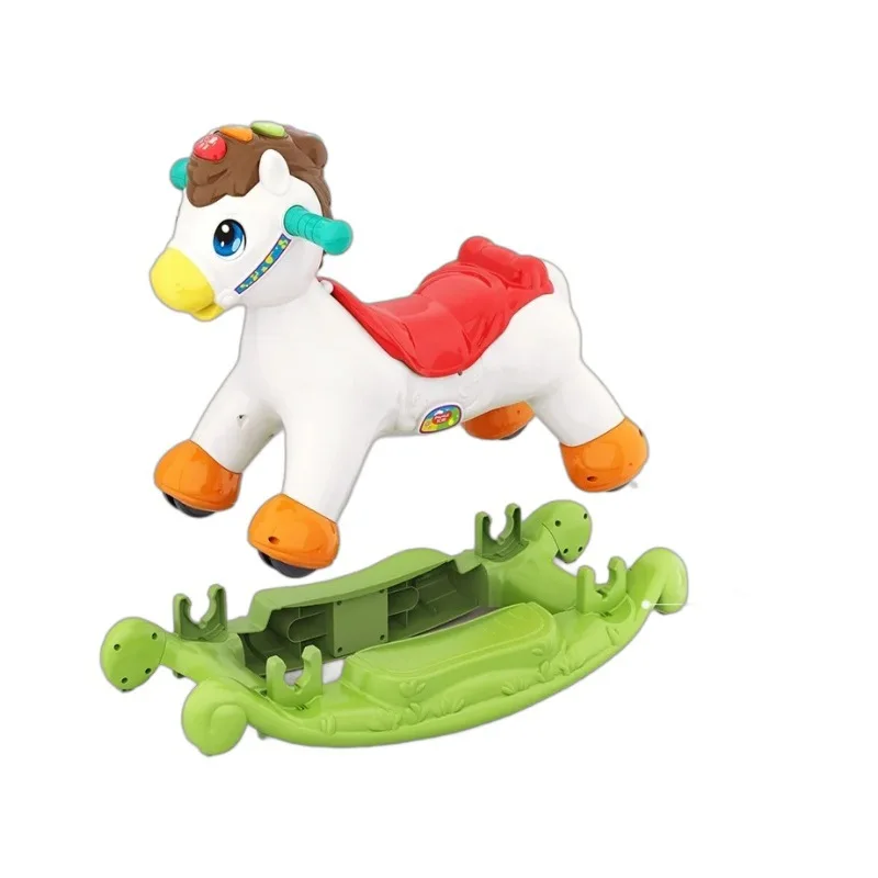 

Children's toys baby rocking horse walker 4 in 1 small train banana plane car peanut car