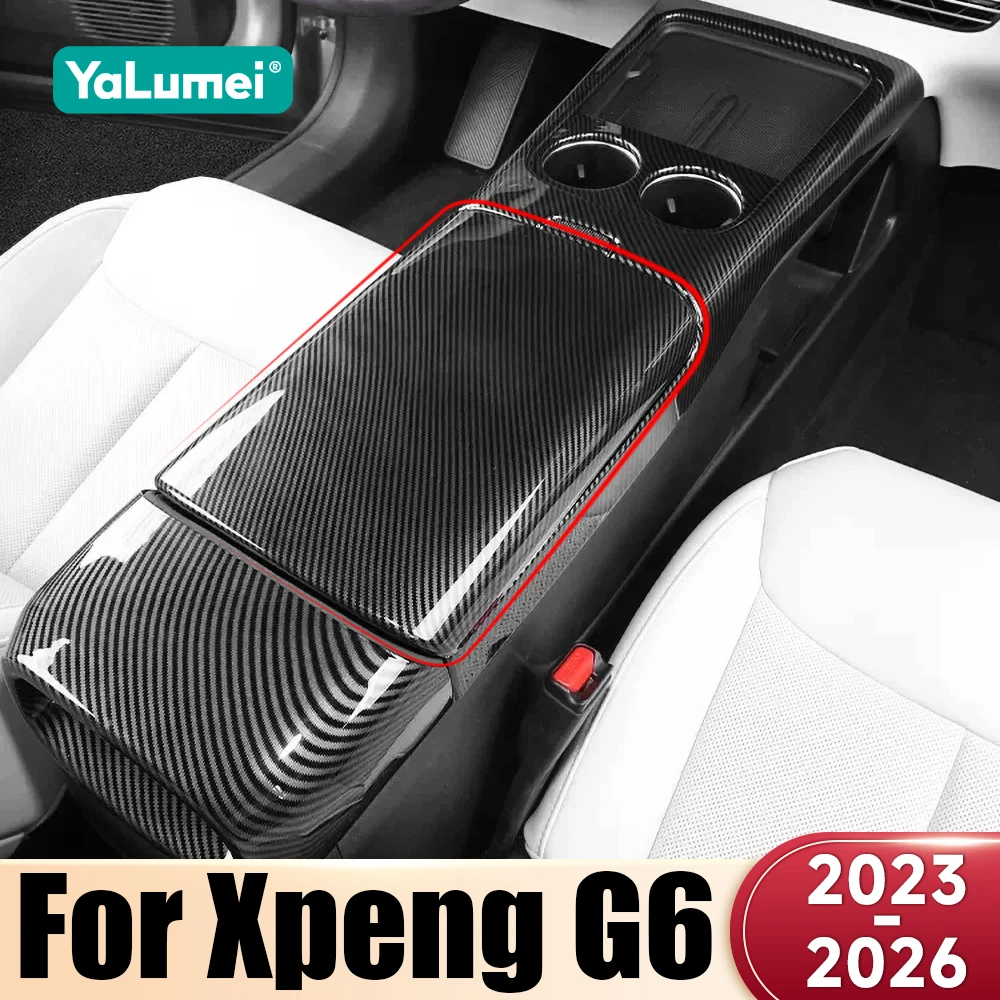 

For Xpeng G6 2023 2024 2025 2026 Car Center Console Armrest Box Protector Cover Anti-Scratch Pad Trim Decoration Accessories
