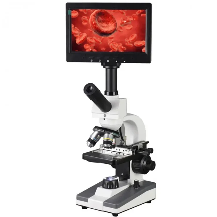 

7" LCD Display + Aluminum Case + 5MP Pixel XSP-116D 400X Digital Microscope for Underwater Microorganisms/Student Rearch