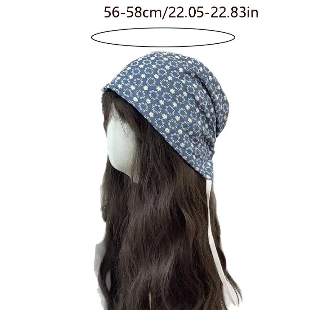 أنيقة الشرير Y2k طباعة البلوز القبعات خمر Ins المطبوعة بيني قبعة الهيب هوب الكورية نمط المرأة قبعة عمامة عطلة #5