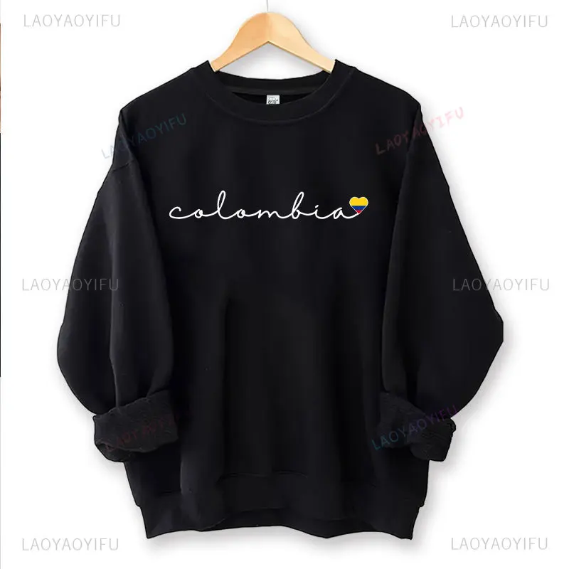 Fashion Colombia Sweatshirt Colombian Shirt South America Souvenir Latina Unisex Pullovers Bogota Medellin Drop Shoulder Hoodies