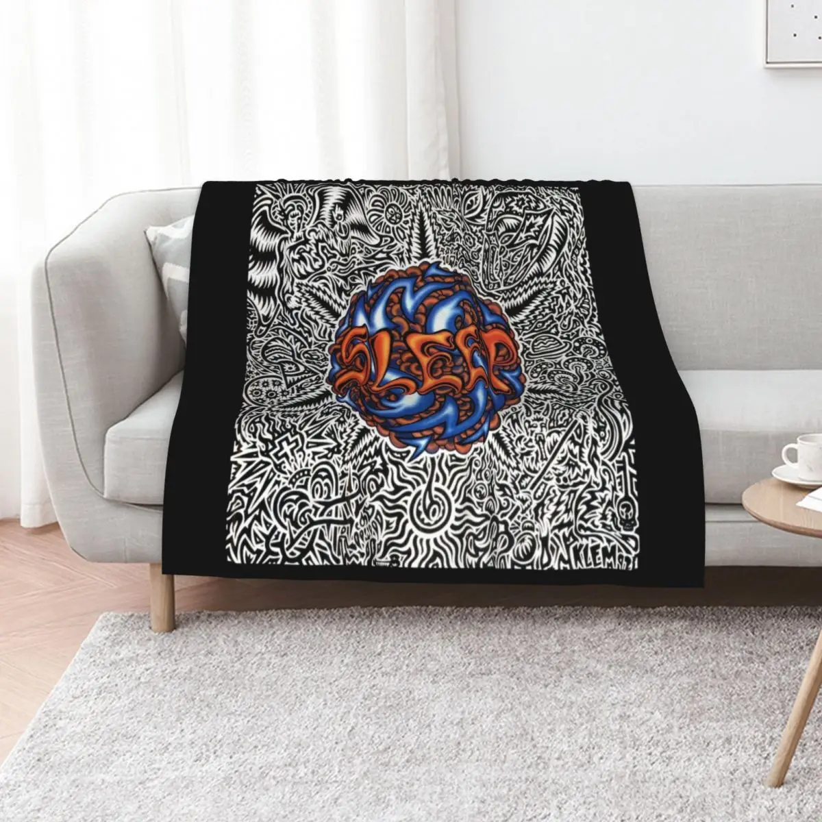 Steep stoner sludge metal band - Holy mountain album cover Dragonaut Throw Blanket Flannels Bed covers Blankets
