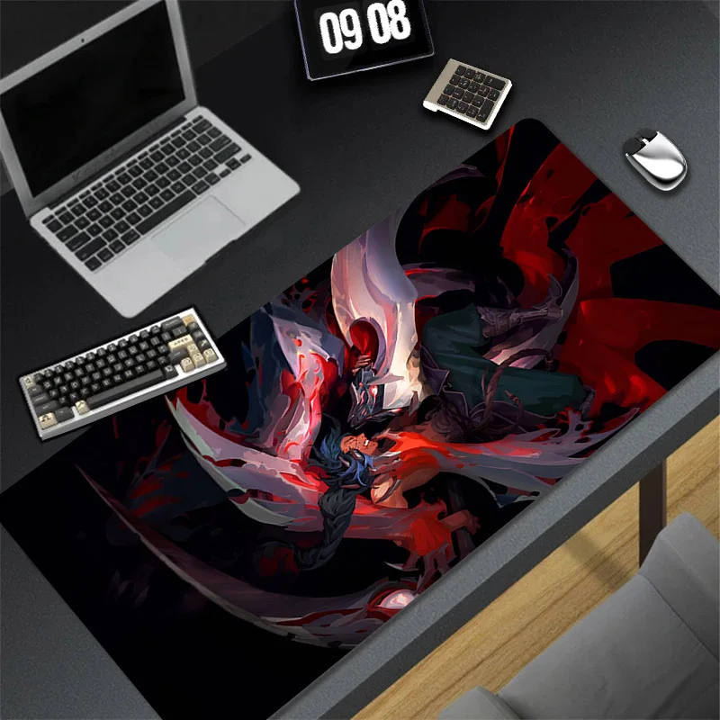 Imagem -06 - Shieda League of Legends Gaming Mouse Pad Acessórios Gamer Grande Borracha Mousepad Esteira de Mesa Estendida Não-deslizamento pc Mouse Mats