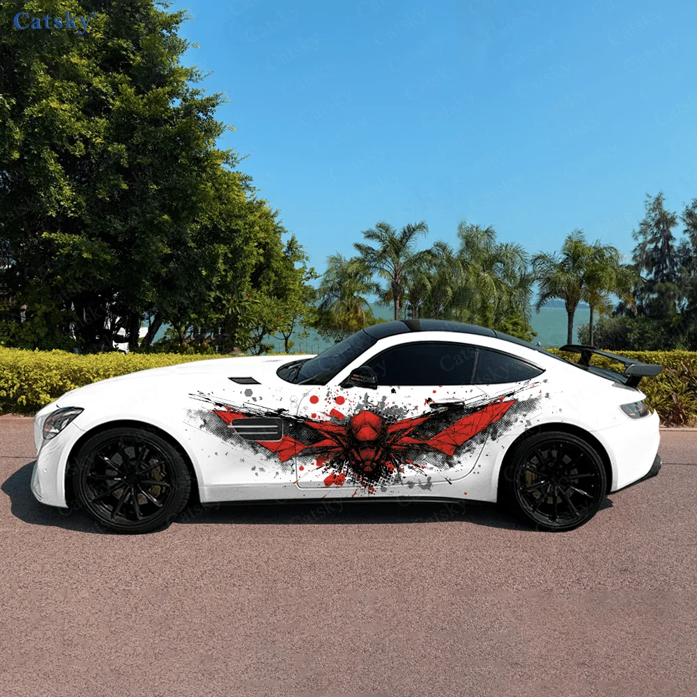 Graffiti Insect Splatter Car Side Sticker Decor, PVC Waterproof Scratch Resistant Decal, Car Protection, Auto Accessories Gift