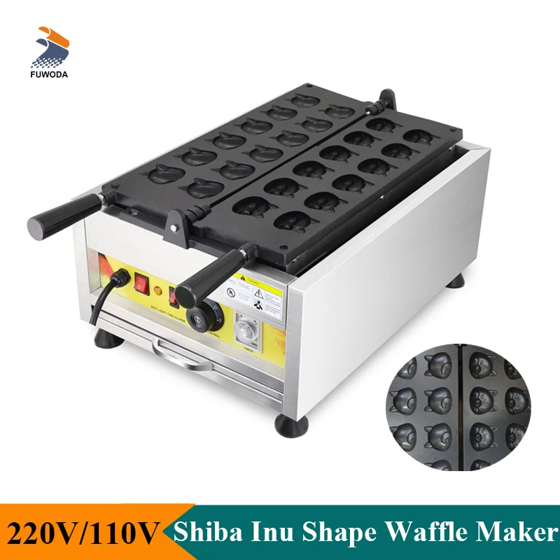 

Electric Shiba Inu Shaped Waffle Machine Mini Dog Shape Pancake Maker Baker Non-stick Pan Commercial Snack Equipment