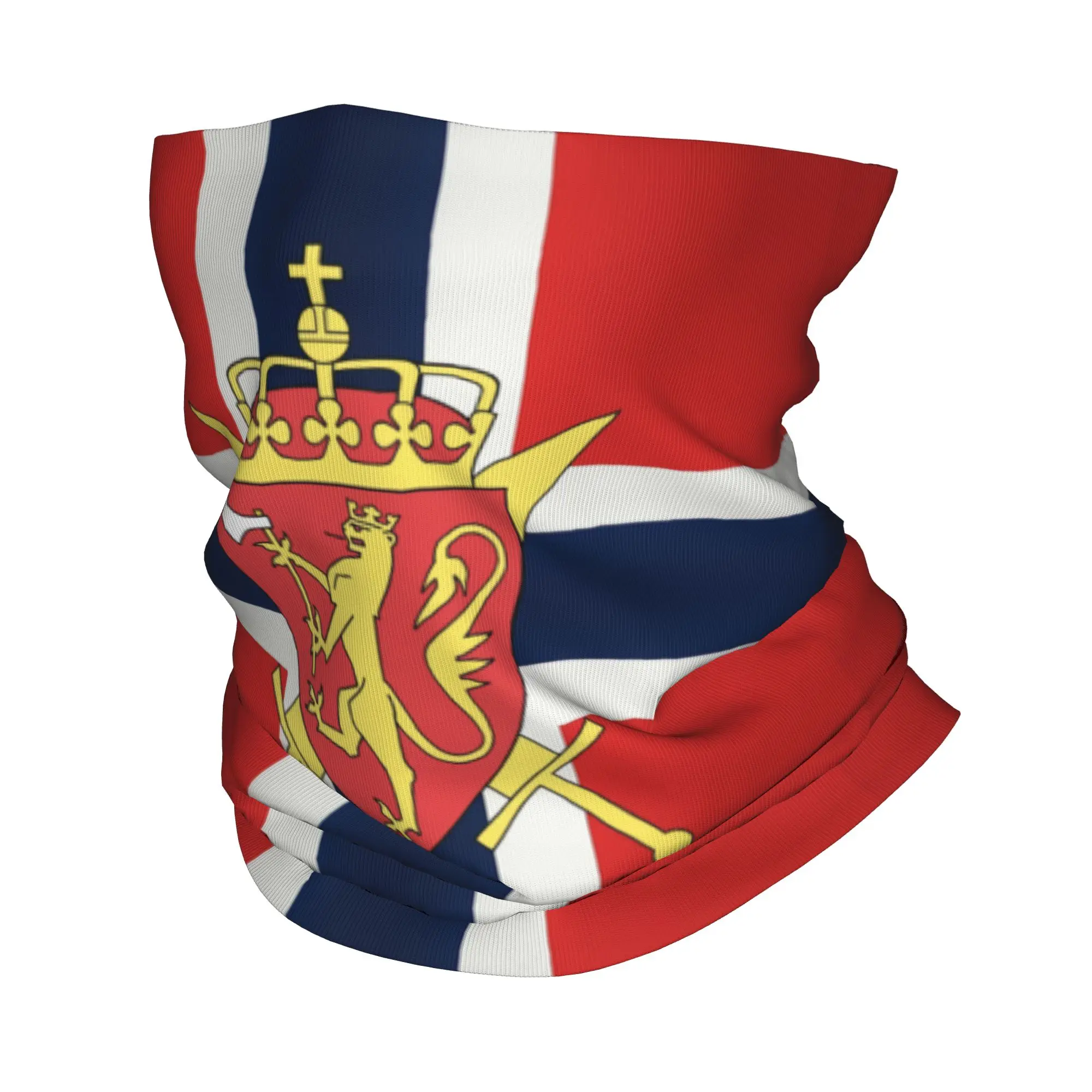 

Custom Norway Flag Winter Headband Neck Warmer Men Women Hiking Camping Tube Scarf Face Bandana Gaiter
