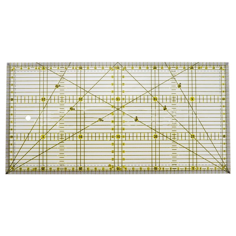 30*15cm Cutting Ruler DIY Garment Design Drawing Cutting Craft Ruler Sewing Mat Making Patchwork Cloth Ruler 30/45/60/90 Degree