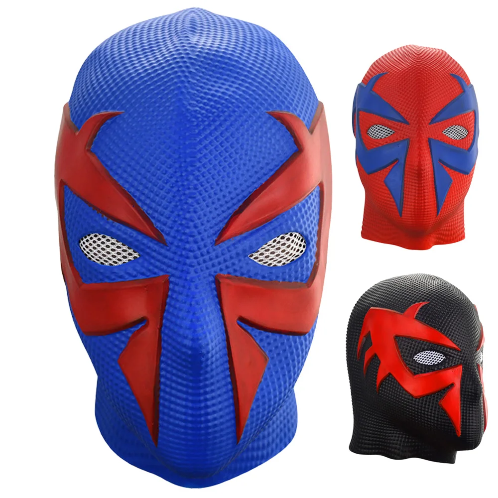 

Spiderman 2099 Mask Cosplay Superhero Game Latex Helmet Halloween Carnival Dress Up Party Costumes Collection Props Gifts