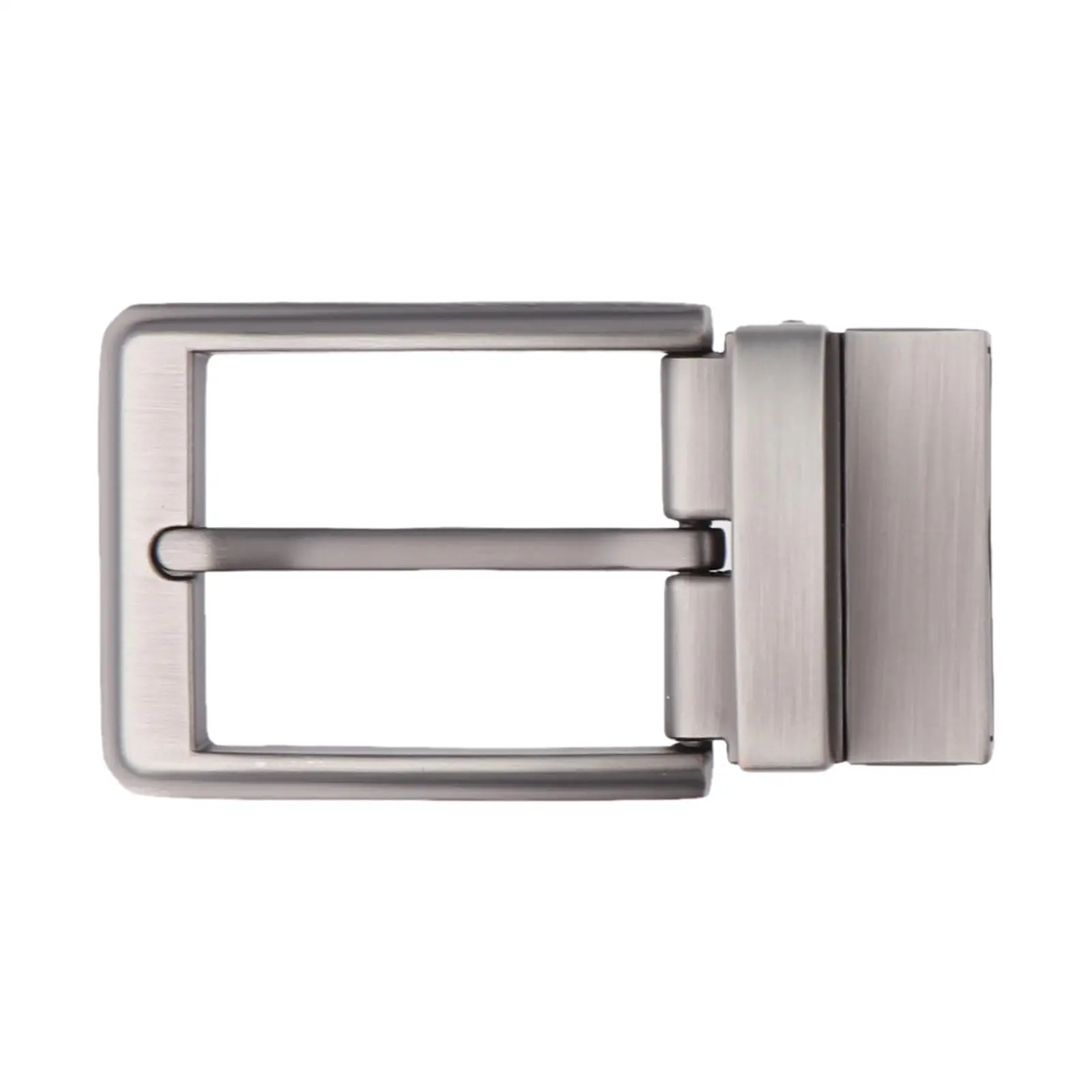 Reversible Alloy Belt Buckle Replacement Men’s Rectangular Single Prong Antique Metal Accessory for Custom Straps
